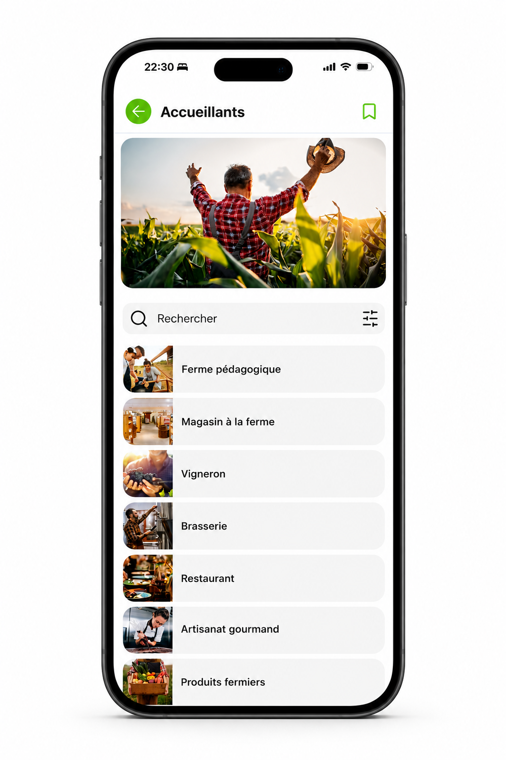 Application Belgique Passion - Accueillants
